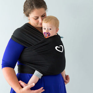 Bambalino baby sling with heart embroidered
