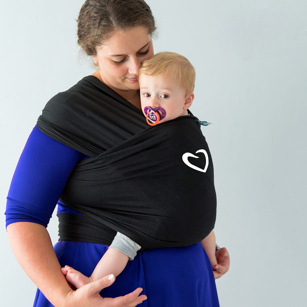 Bambalino baby sling with heart embroidered